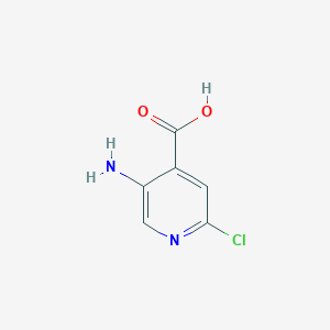 molecular formula C6H5ClN2O2 B145476 5-氨基-2-氯吡啶-4-羧酸 CAS No. 58483-95-7