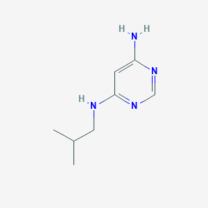molecular formula C8H14N4 B1454762 4,6-Pyrimidinediamine, N4-(2-methylpropyl)- CAS No. 108484-97-5