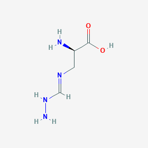 molecular formula C4H10N4O2 B14547628 3-[(E)-(Hydrazinylmethylidene)amino]-D-alanine CAS No. 62278-97-1