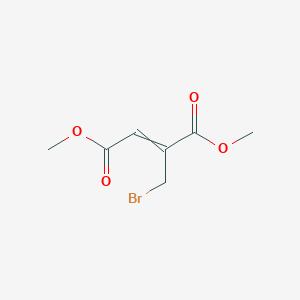 molecular formula C7H9BrO4 B14547642 Dimethyl 2-(bromomethyl)but-2-enedioate CAS No. 61784-44-9