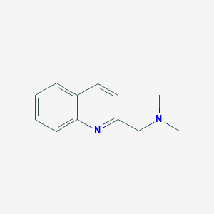 molecular formula C12H14N2 B1454765 二甲基(喹啉-2-基甲基)胺 CAS No. 776-93-2