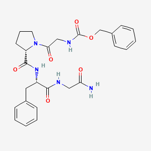 N-[(Benzyloxy)carbonyl]glycyl-L-prolyl-L-phenylalanylglycinamidato(2-)