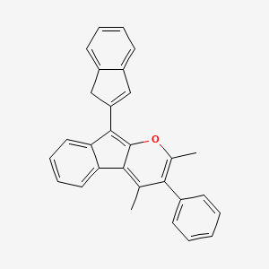 Indeno[2,1-b]pyran, 9-(1H-inden-2-yl)-2,4-dimethyl-3-phenyl-