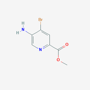 molecular formula C7H7BrN2O2 B1454768 Methyl 5-amino-4-bromopicolinate CAS No. 870100-07-5