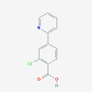 molecular formula C12H8ClNO2 B1454773 2-Chloro-4-(pyridin-2-yl)benzoic acid CAS No. 904310-61-8