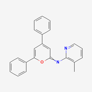 2-Pyridinamine, N-(4,6-diphenyl-2H-pyran-2-ylidene)-3-methyl-