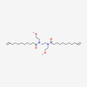 molecular formula C30H56N2O4 B14547760 N,N'-(Ethane-1,2-diyl)bis[N-(2-methoxyethyl)undec-10-enamide] CAS No. 61797-77-1