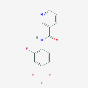 N-[2-Fluoro-4-(trifluoromethyl)phenyl]pyridine-3-carboxamide