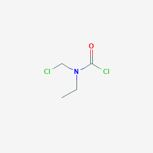 molecular formula C4H7Cl2NO B14547814 Carbamic chloride, (chloromethyl)ethyl- CAS No. 62179-52-6