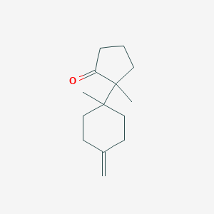 2-Methyl-2-(1-methyl-4-methylidenecyclohexyl)cyclopentan-1-one