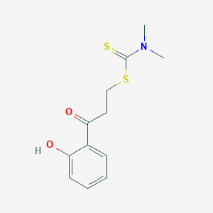 molecular formula C12H15NO2S2 B14547833 3-(2-Hydroxyphenyl)-3-oxopropyl dimethylcarbamodithioate CAS No. 61998-14-9