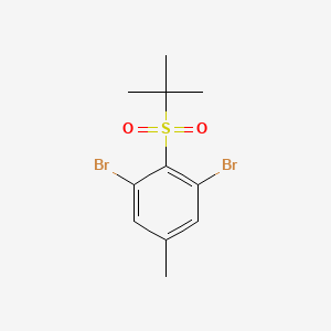 2-[(Tert-butyl)sulfonyl]-1,3-dibromo-5-methylbenzene