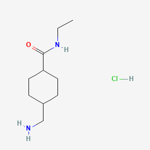 molecular formula C10H21ClN2O B1454784 trans-4-Aminomethylcyclohexanecarboxylic acid ethylamide, hydrochloride CAS No. 171067-73-5