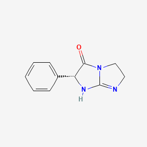 molecular formula C11H11N3O B14547840 (2R)-2-Phenyl-1,2,5,6-tetrahydro-3H-imidazo[1,2-a]imidazol-3-one CAS No. 61809-35-6