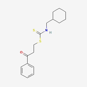 3-Oxo-3-phenylpropyl (cyclohexylmethyl)carbamodithioate