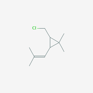 2-(Chloromethyl)-1,1-dimethyl-3-(2-methylprop-1-en-1-yl)cyclopropane