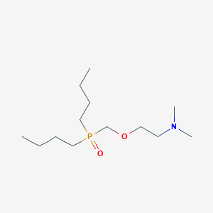 molecular formula C13H30NO2P B14547877 2-[(Dibutylphosphoryl)methoxy]-N,N-dimethylethan-1-amine CAS No. 61748-76-3