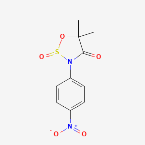 5,5-Dimethyl-3-(4-nitrophenyl)-1,2lambda~4~,3-oxathiazolidine-2,4-dione