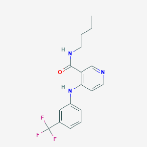 N-Butyl-4-[3-(trifluoromethyl)anilino]pyridine-3-carboxamide