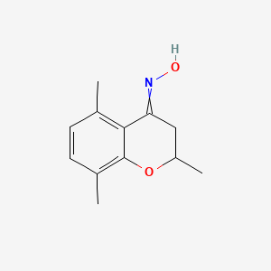 molecular formula C12H15NO2 B14547947 N-(2,5,8-Trimethyl-2,3-dihydro-4H-1-benzopyran-4-ylidene)hydroxylamine CAS No. 61995-68-4