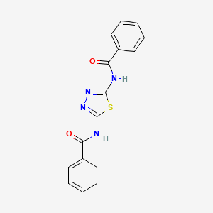 molecular formula C16H12N4O2S B14547961 Benzamide, N,N'-1,3,4-thiadiazole-2,5-diylbis- CAS No. 62235-57-8