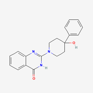 molecular formula C19H19N3O2 B14547970 2-(4-Hydroxy-4-phenylpiperidin-1-yl)quinazolin-4(1H)-one CAS No. 61779-13-3