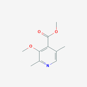 molecular formula C10H13NO3 B14547978 Methyl 3-methoxy-2,5-dimethylpyridine-4-carboxylate CAS No. 62312-45-2