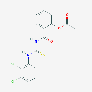 2-{[(2,3-Dichlorophenyl)carbamothioyl]carbamoyl}phenyl acetate