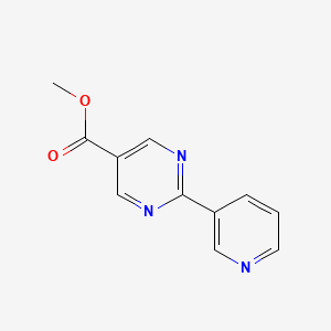 molecular formula C11H9N3O2 B1454804 2-吡啶-3-基-嘧啶-5-甲酸甲酯 CAS No. 933988-19-3