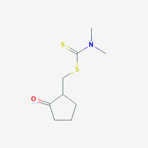 (2-Oxocyclopentyl)methyl dimethylcarbamodithioate