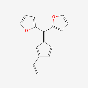 2,2'-[(3-Ethenylcyclopenta-2,4-dien-1-ylidene)methylene]difuran