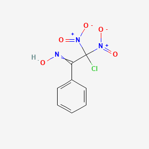 N-(2-Chloro-2,2-dinitro-1-phenylethylidene)hydroxylamine