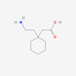 molecular formula C10H19NO2 B1454811 (1-(2-Aminoethyl)cyclohexyl)acetic acid CAS No. 1500558-49-5
