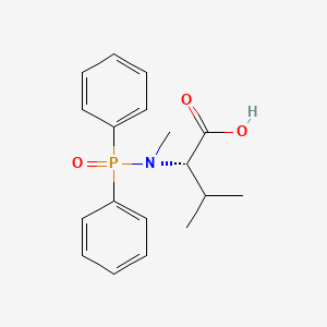 molecular formula C18H22NO3P B14548119 N-(Diphenylphosphoryl)-N-methyl-L-valine CAS No. 62316-84-1