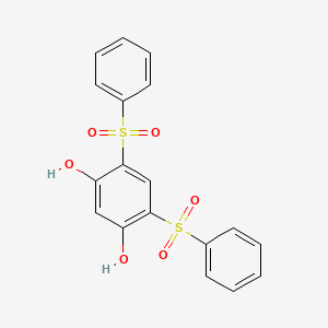 4,6-Di(benzenesulfonyl)benzene-1,3-diol