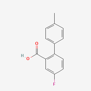 molecular formula C14H11FO2 B1454814 5-Fluoro-2-(4-methylphenyl)benzoic acid CAS No. 537713-33-0