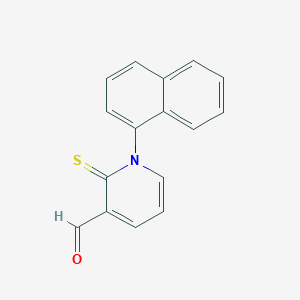 3-Pyridinecarboxaldehyde, 1,2-dihydro-1-(1-naphthalenyl)-2-thioxo-