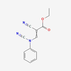 Ethyl 2-cyano-3-[cyano(phenyl)amino]prop-2-enoate