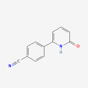 molecular formula C12H8N2O B1454819 4-(6-羟基吡啶-2-基)苯甲腈 CAS No. 1111110-50-9