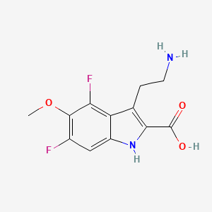 3-(2-Aminoethyl)-4,6-difluoro-5-methoxy-1H-indole-2-carboxylic acid