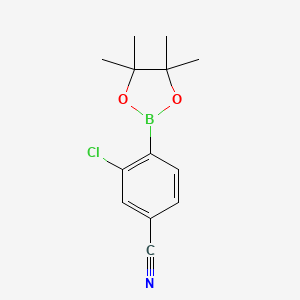 molecular formula C13H15BClNO2 B1454820 3-氯-4-(4,4,5,5-四甲基-1,3,2-二氧杂硼环-2-基)苯甲腈 CAS No. 945391-06-0