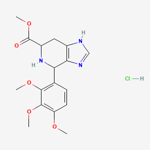 molecular formula C17H22ClN3O5 B1454822 盐酸甲基 4-(2,3,4-三甲氧基苯基)-4,5,6,7-四氢-3H-咪唑并[4,5-c]吡啶-6-羧酸酯 CAS No. 1094447-97-8