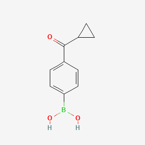 molecular formula C10H11BO3 B1454825 (4-(环丙烷羰基)苯基)硼酸 CAS No. 959861-28-0