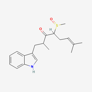 1-(1H-Indol-3-yl)-4-(methanesulfinyl)-2,7-dimethyloct-6-en-3-one