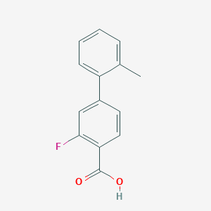 molecular formula C14H11FO2 B1454828 2-氟-4-(2-甲基苯基)苯甲酸 CAS No. 505082-98-4