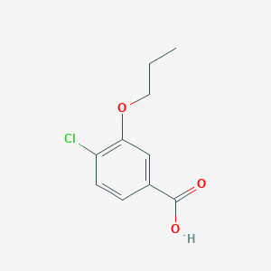 molecular formula C10H11ClO3 B1454831 4-Chloro-3-propoxybenzoic acid CAS No. 65136-52-9