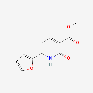 molecular formula C11H9NO4 B1454832 6-(2-呋喃基)-2-羟基烟酸甲酯 CAS No. 1202163-29-8