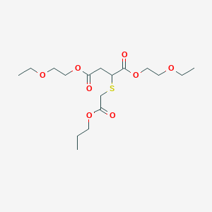 Bis(2-ethoxyethyl) 2-[(2-oxo-2-propoxyethyl)sulfanyl]butanedioate