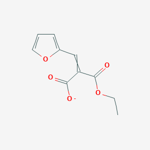 molecular formula C10H9O5- B14548368 2-(Ethoxycarbonyl)-3-(furan-2-yl)prop-2-enoate CAS No. 61746-74-5