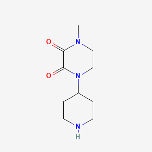 molecular formula C10H17N3O2 B1454837 1-Methyl-4-piperidin-4-ylpiperazine-2,3-dione CAS No. 1007401-15-1